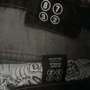 Mens black jeans